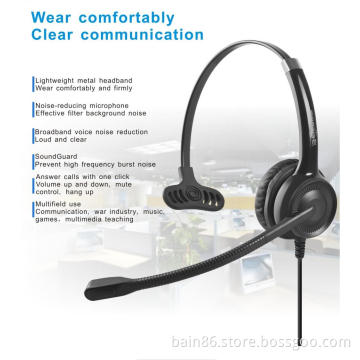 CS11 noise-reducing telephone business headset with microphone call center game music education